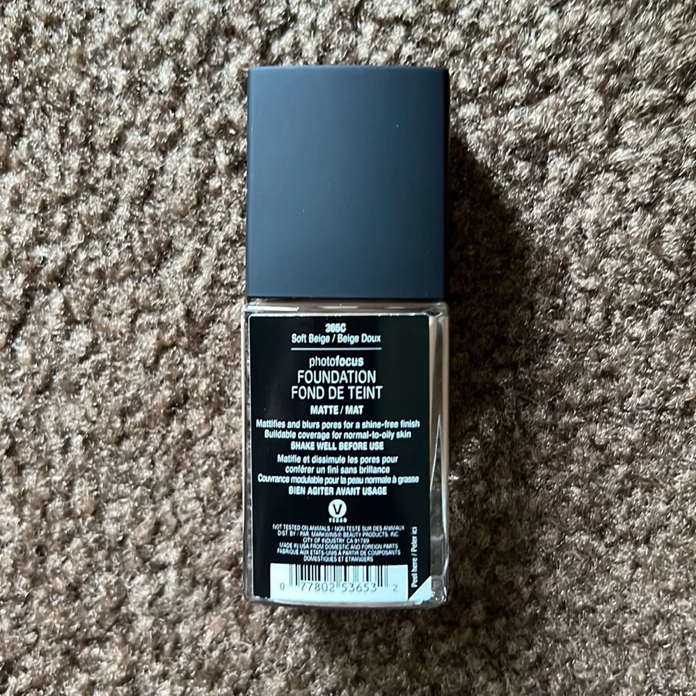 ❗️LAST 1❗️🩷5 For $25🩷 WET N WILD PhotoFocus Liquid Foundation in Soft Beige